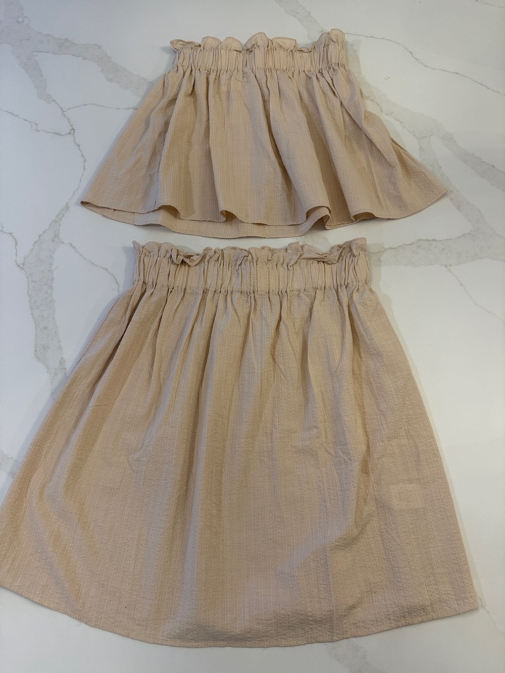 SABO Ruffle Waist Skirt and Top Set